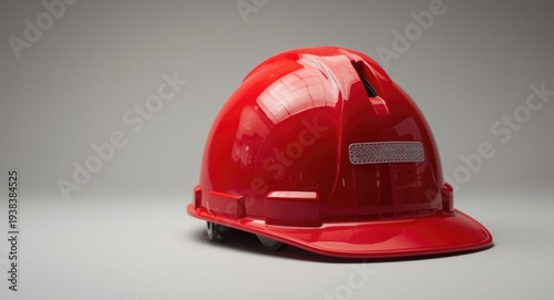 Sturdy red helmet suitable ...
