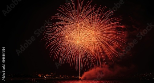 Bright explosive fireworks ...