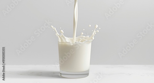 Dynamic milk splash created...