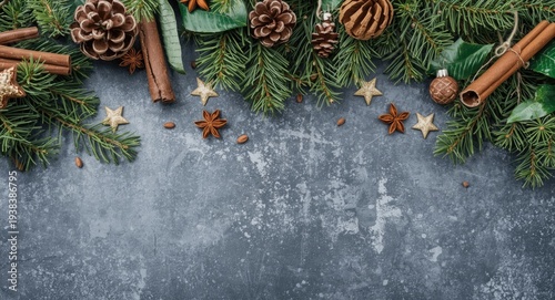 Birds eye view of a Christm...