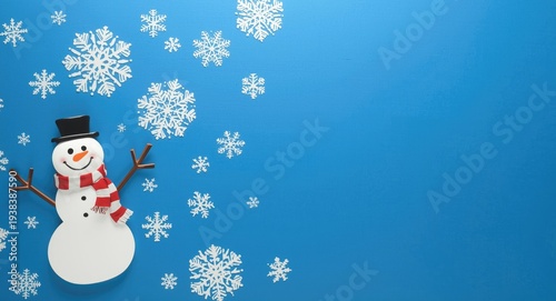 Blue backdrop holiday desig...