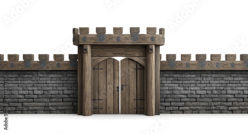 3D depiction of a medieval ...