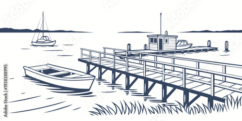 Aerial view of a bustling port with numerous ships and cranes Vector