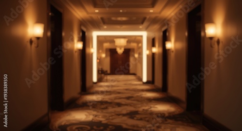 Ambient glowing blurred vie...