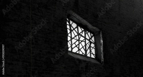 Black grunge textured walls...