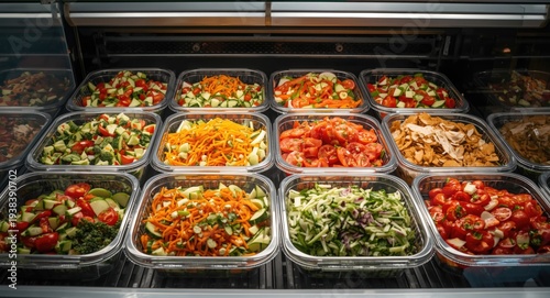 Convenient vegetable salads...
