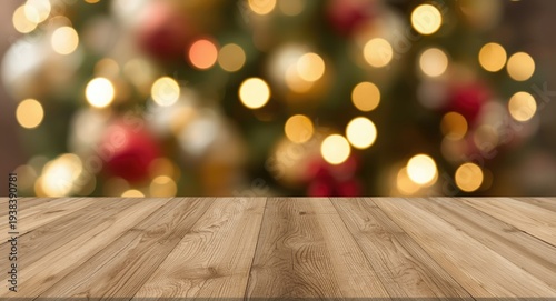 Blurred Christmas scene beh...