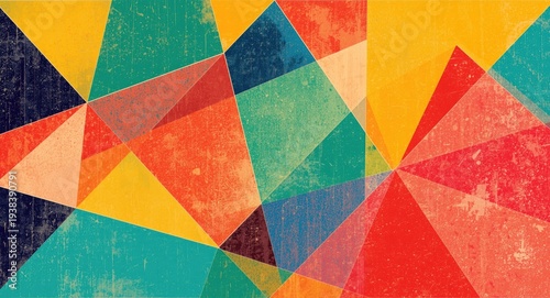 Colorful geometric abstract...