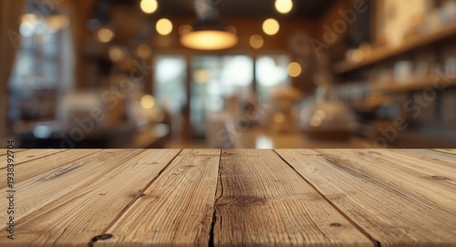 Wooden tabletop with soft b...