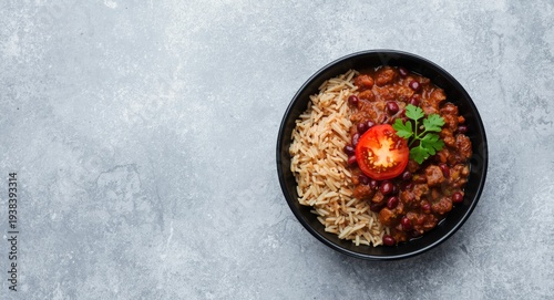 Birds eye view of black bow...