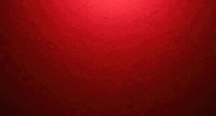 Abstract hexagonal honeycomb red background with tech style