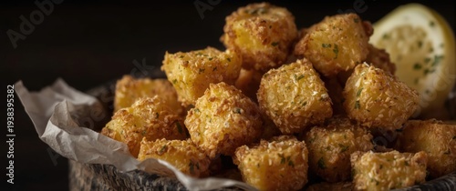 Crispy golden potato bites ...
