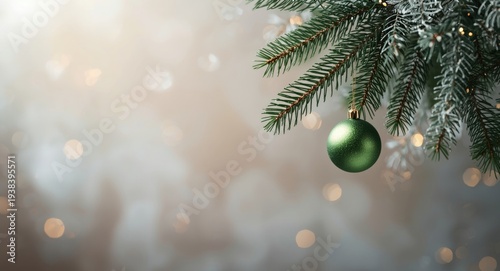 Decorated spruce branch sho...