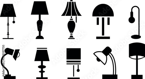 Collection of various lamp styles and designs