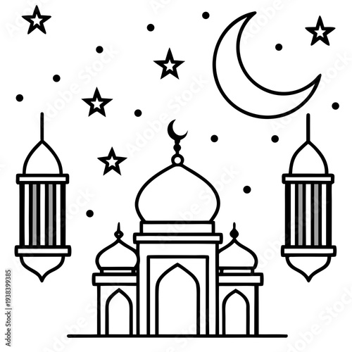 taj mahal vector illustration