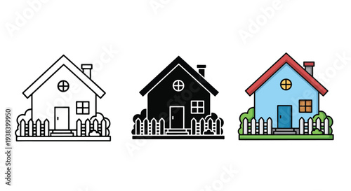 Modern house icon set vector illustration - SVG and PNG icons - Vector Icons and Stickers - PNG, SVG, EPS - Glyph and solid icon set - Icon vector - Icon Silhouette - Clipart