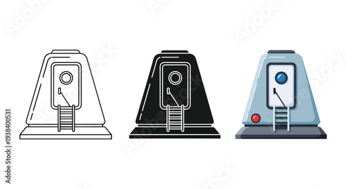 Security Camera Icon Set Vector Surveillance - Clipart, logo template - Vector icon set - Glyph and solid icon set - Icon vector - Flat Design Icon - line icon set - Silhouette icon - Logo vector