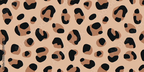Warm Tan Cheetah Animal Print Seamless Vector