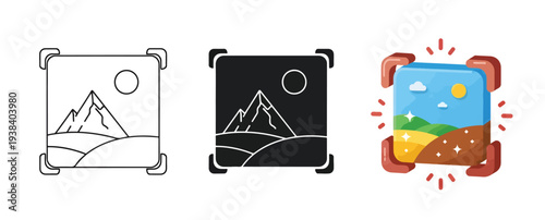 Mountain icon set camping travel vector illustrations - SVG and PNG icons - Vector Icons and Stickers - PNG, SVG, EPS - Glyph and solid icon set - Icon vector - Icon Silhouette - Clipart