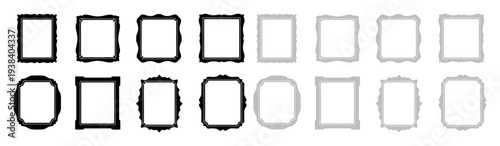 A progression of shapes, from detailed outlines to faded forms, suggesting evolution or fading memories