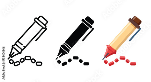 Pencil icon set sketching creativity tools - SVG and PNG icons - Vector Icons and Stickers - PNG, SVG, EPS - Glyph and solid icon set - Icon vector - Icon Silhouette - Clipart