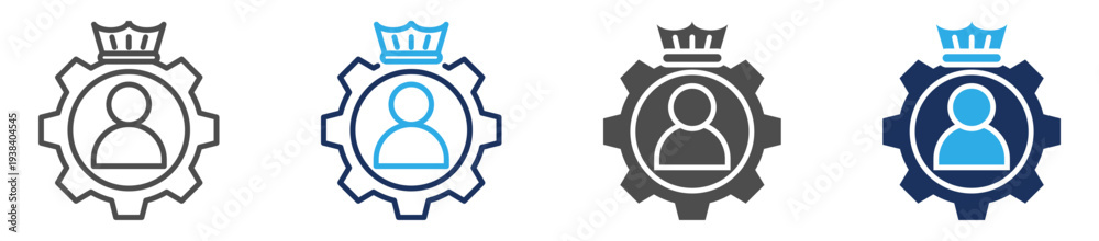 Fototapeta premium employee icon set multi concept