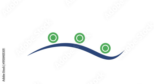 Graphic Design Element with Circles.