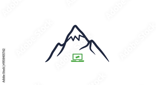 Laptop Computer Device Technology Mountain.