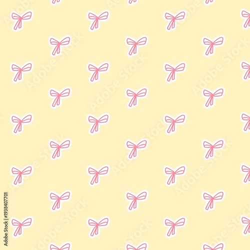 ribbon bow background seamless