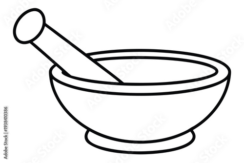 Mortar and Pestle, Crushing Kitchen Utensil