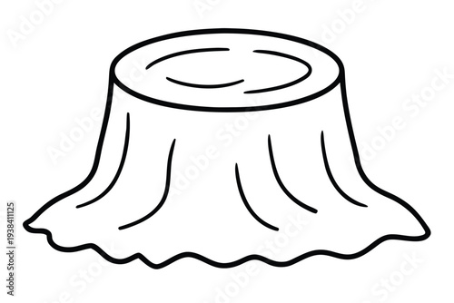 Tree Stump, Cut Trunk Section