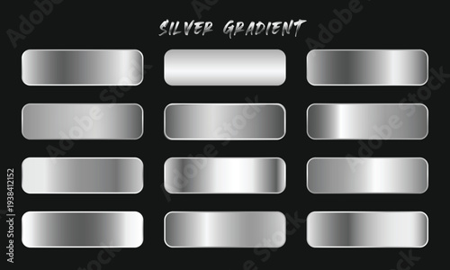 Silver Gradients Swatches Set