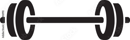 Dumbbell or dumbells  weight training equipment flat vector icon for exercise apps and websites