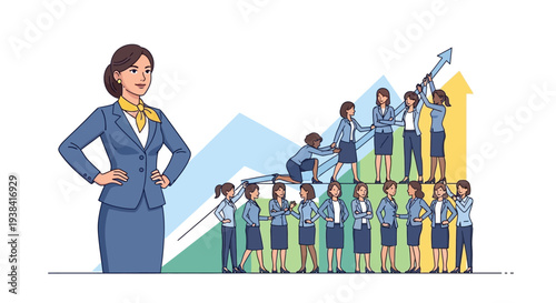 Diverse group of women celebrating equality and empowerment together.