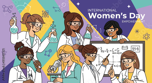 Diverse group of women celebrating equality and empowerment together.