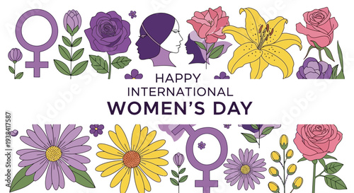 Diverse group of women celebrating equality and empowerment together.