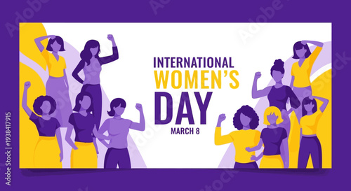 Diverse group of women celebrating equality and empowerment together.