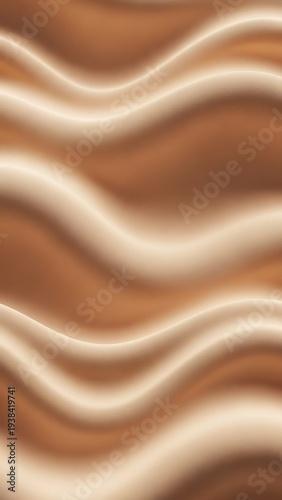 Abstract undulation in shades of toffee and cream background texture
