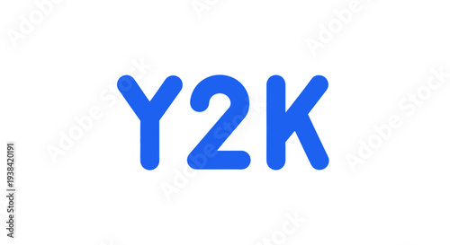 Y2K millennium bug computer text.