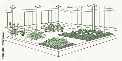 Aerial view of a modern house with a garden and a pool in the backyard Vector