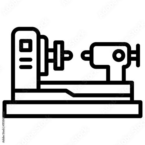 Lathe Machine line icon