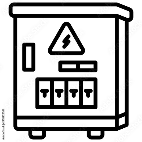 Electrical Panel line icon