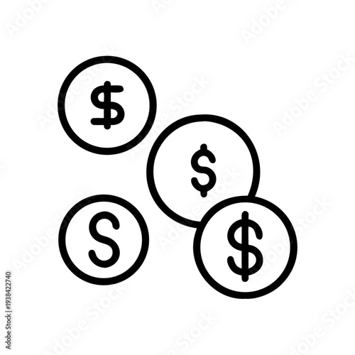 dollar icon set
