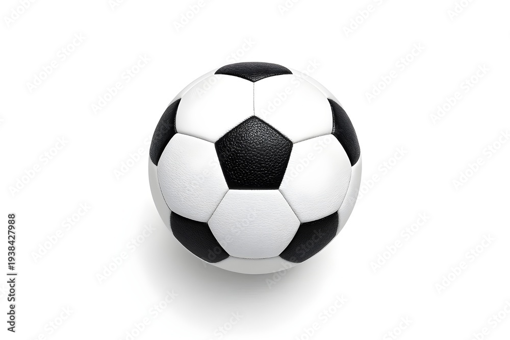 Fototapeta premium Classic Soccer Ball on White Background