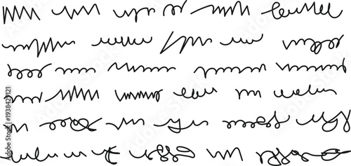 An image of a page with handwritten text in an unknown script or language
