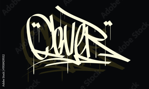 CLEVER graffiti tag style design