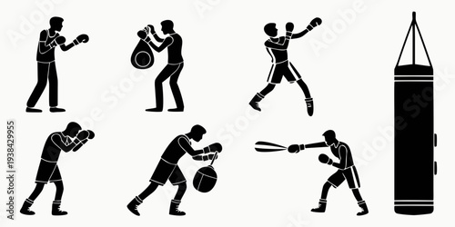 A sequence of images depicting the process of sharpening a pencil with a pencil sharpener. Vector