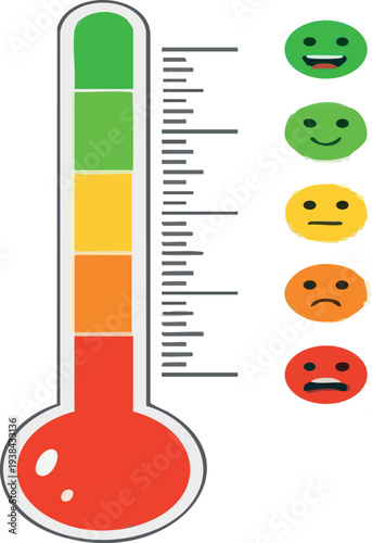 Medical thermometer for measuring body temperature. Healthcare and fever concept illustration.