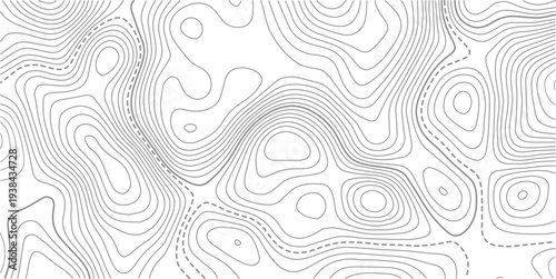 Topographic line contour map background, Topographic map and landscape terrain texture grid,Topographic map and landscape terrain texture grid. Abstract white topography vector background.

