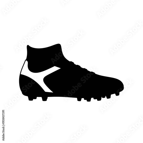 Soccer Cleats Silhouette Vector Graphic